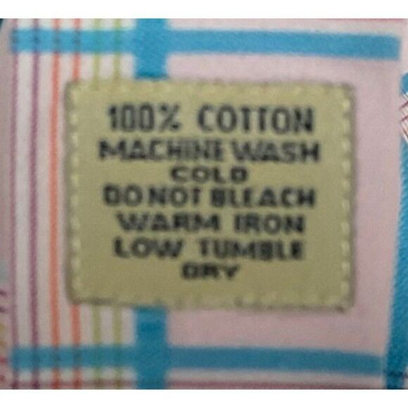 Peter Millar Pink & Blue Plaid Button-Down Cotton Dress Shirt, Men's XL - Picture 8 of 8